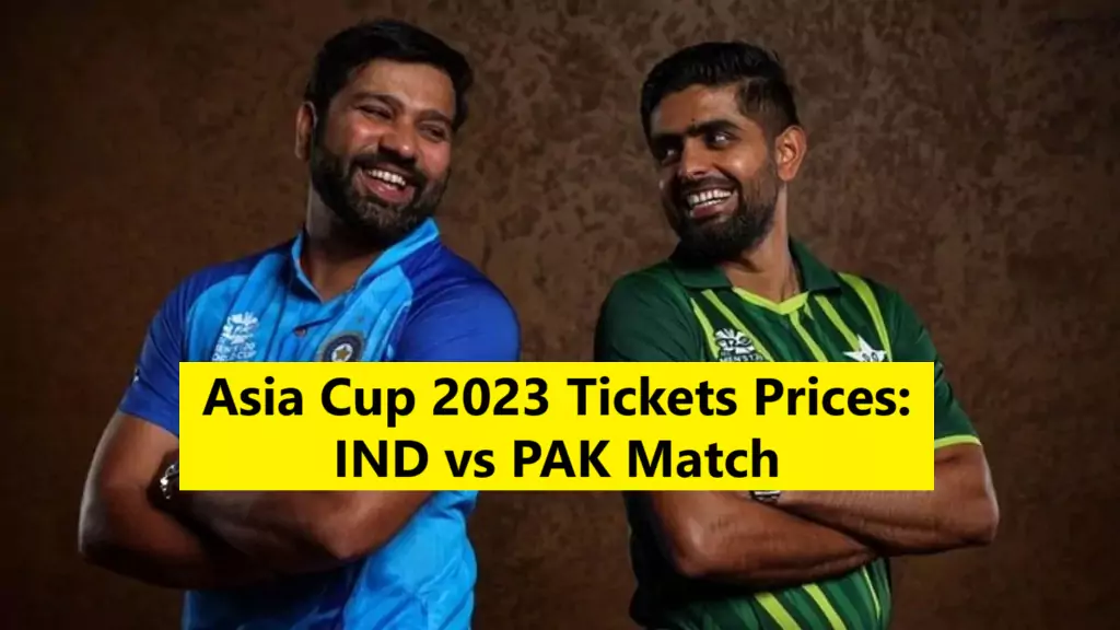 Asia Cup 2023 Tickets Prices Revealed India vs Pakistan Starting from Rs 2500