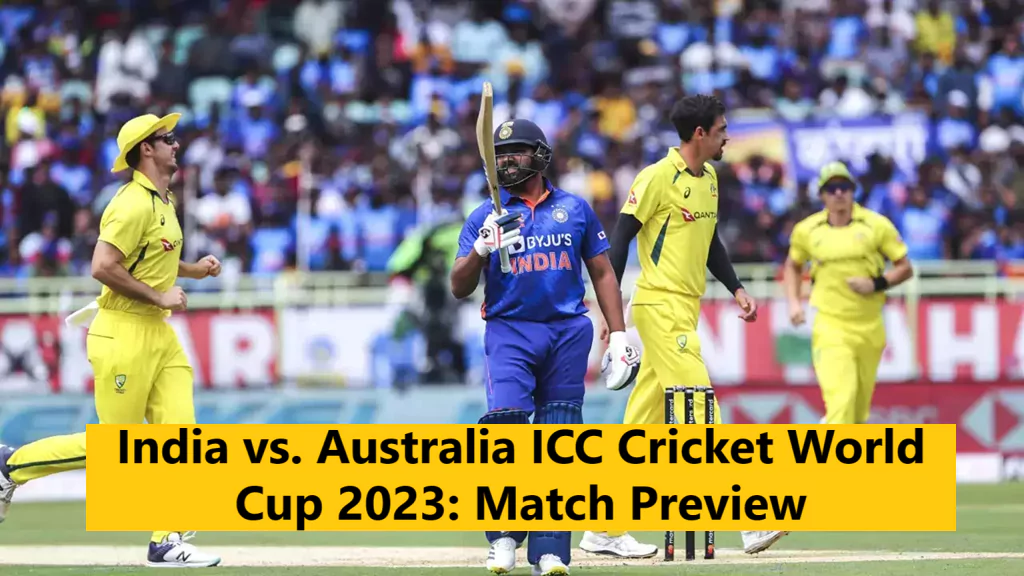 India vs. Australia Match Preview