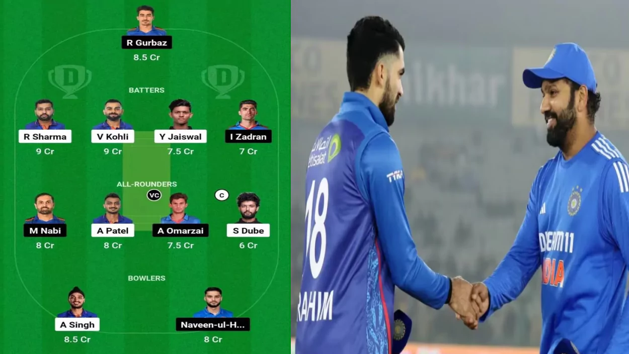IND vs AFG 3rd T20 Dream11 Prediction in Hindi